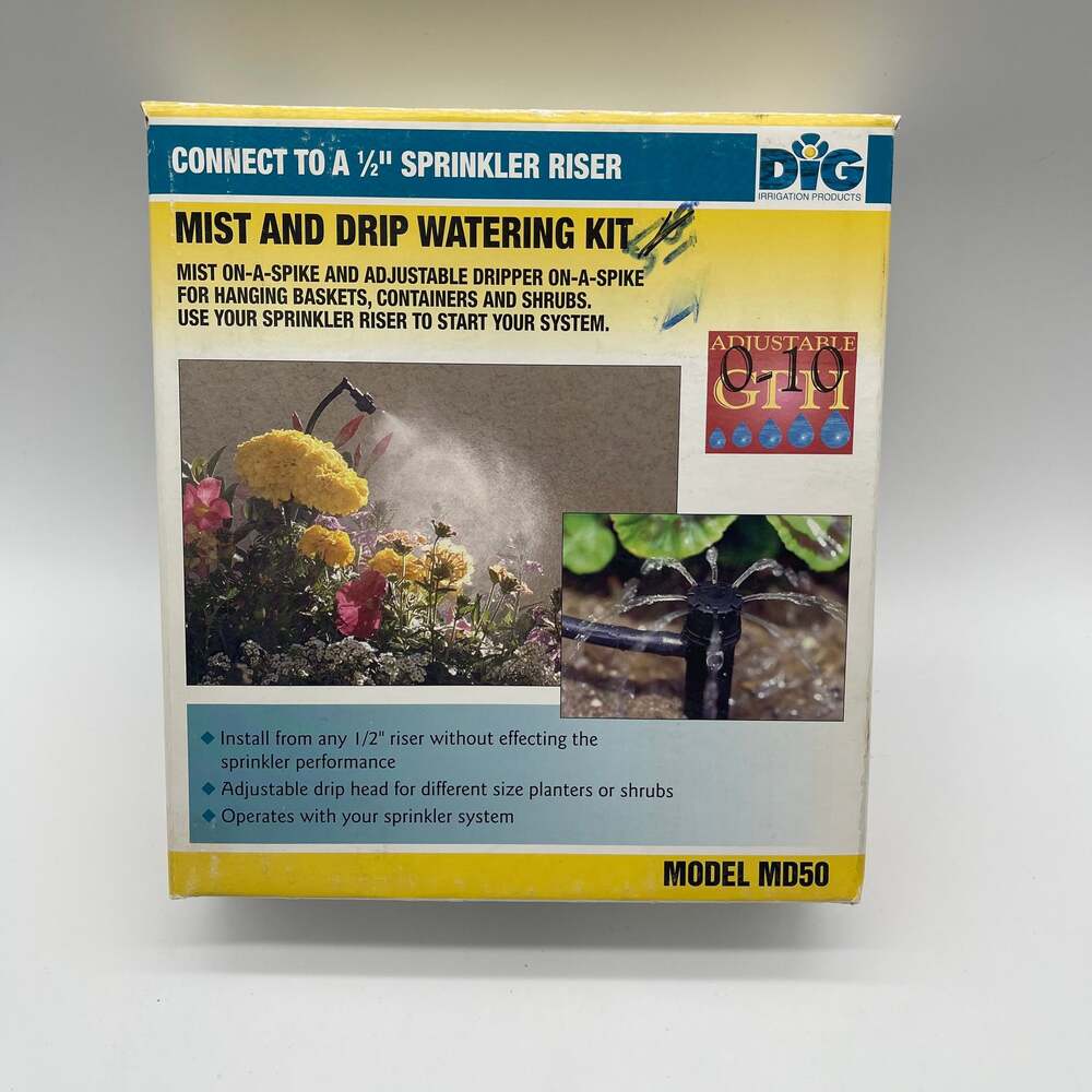 DIG MD50‎ Mist and Drip Watering Kit for Hanging Baskets and Containers